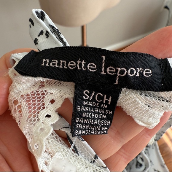 Nanette Lepore Satin Floral Lace Detail Slip Midi Dress Sz S - Picture 4 of 8